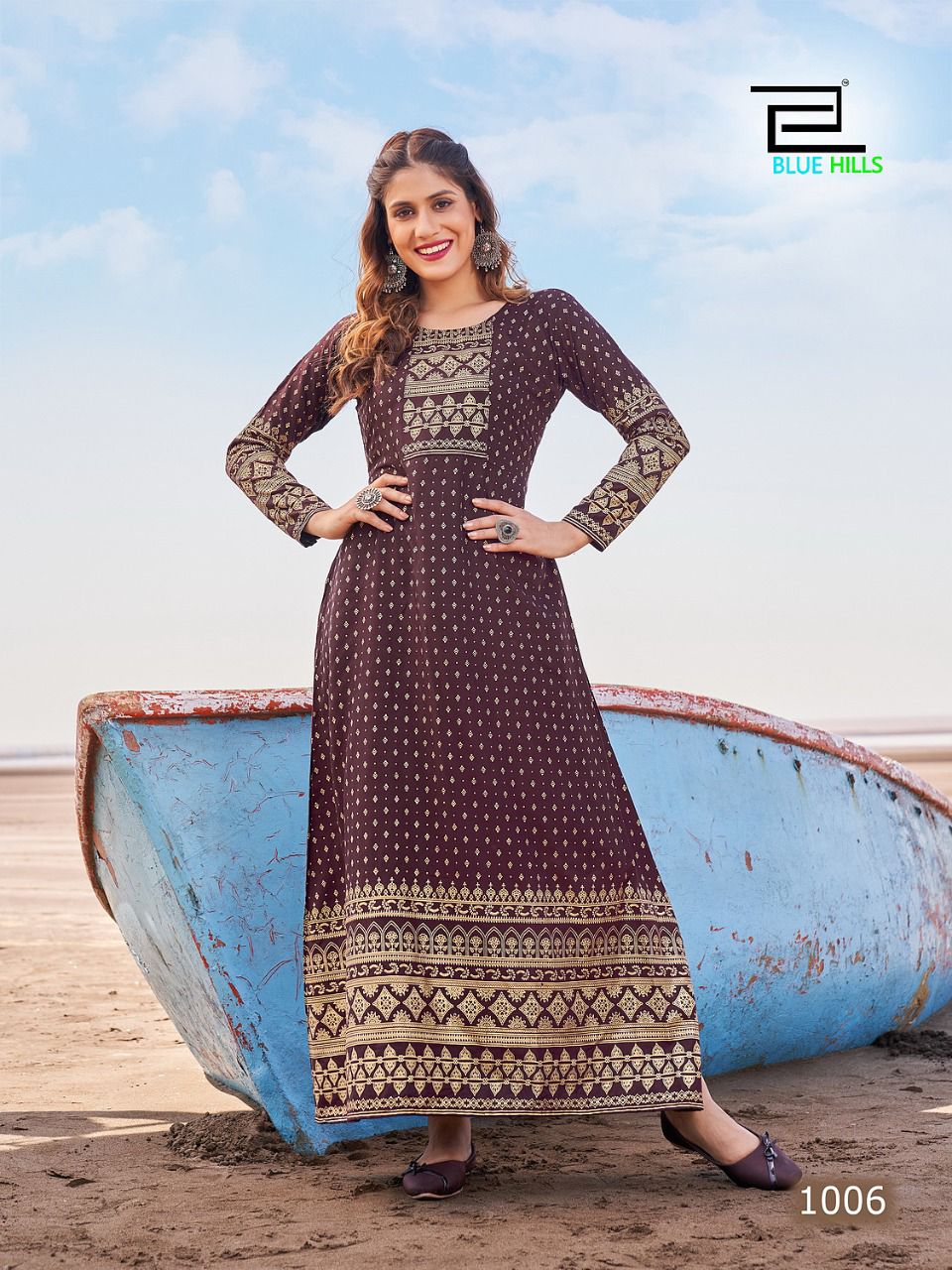 Blue Hills Velocity Festive Wear Printed Wholesale Anarkali Kurtis Catalog